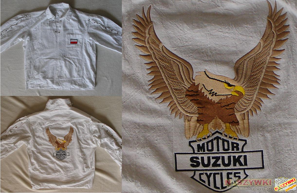 Koszula Motocyklowa z Orłem MOTOR SUZUKI CYCLES